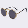 VINTAGE STEAMPUNK Circle Sunglasses