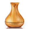 Wooden Tulip Vase Aroma Diffuser Essential Oil Humidifier 400ml-H12