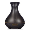 Wooden Tulip Vase Aroma Diffuser Essential Oil Humidifier 400ml-H12