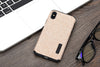 iPhone X Linen Cloth Case Anti-knock Cover