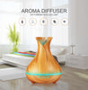 Wooden Tulip Vase Aroma Diffuser Essential Oil Humidifier 400ml-H12