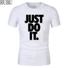 Just Do It Letter Printed Men T-Shirt