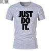 Just Do It Letter Printed Men T-Shirt