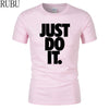 Just Do It Letter Printed Men T-Shirt