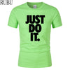 Just Do It Letter Printed Men T-Shirt