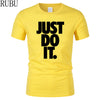 Just Do It Letter Printed Men T-Shirt