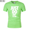 Just Do It Letter Printed Men T-Shirt