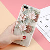 3D Rose Flower Relief Phone Case For iPhone X 8 7 6S 6