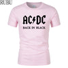 Men T-shirt Metal Rock Band AC/DC Printing