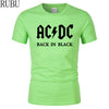 Men T-shirt Metal Rock Band AC/DC Printing