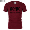 Men T-shirt Metal Rock Band AC/DC Printing