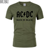 Men T-shirt Metal Rock Band AC/DC Printing