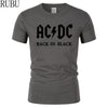 Men T-shirt Metal Rock Band AC/DC Printing