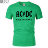 Men T-shirt Metal Rock Band AC/DC Printing