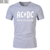 Men T-shirt Metal Rock Band AC/DC Printing