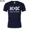 Men T-shirt Metal Rock Band AC/DC Printing