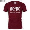 Men T-shirt Metal Rock Band AC/DC Printing