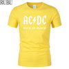 Men T-shirt Metal Rock Band AC/DC Printing