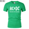 Men T-shirt Metal Rock Band AC/DC Printing