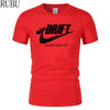 New Casual Men T-Shirt Car Drift Just Do It