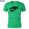 New Casual Men T-Shirt Car Drift Just Do It