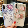 Flower Silicone iphone Case For iPhone X 8 7 6 6S Plus 5 5S