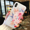 Flower Silicone iphone Case For iPhone X 8 7 6 6S Plus 5 5S