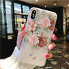 Flower Silicone iphone Case For iPhone X 8 7 6 6S Plus 5 5S