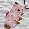 Flower Silicone iphone Case For iPhone X 8 7 6 6S Plus 5 5S