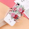 3D Rose Flower Relief Phone Case For iPhone X 8 7 6S 6