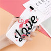 3D Rose Flower Relief Phone Case For iPhone X 8 7 6S 6