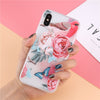 3D Rose Flower Relief Phone Case For iPhone X 8 7 6S 6