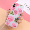 3D Rose Flower Relief Phone Case For iPhone X 8 7 6S 6