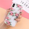 3D Rose Flower Relief Phone Case For iPhone X 8 7 6S 6